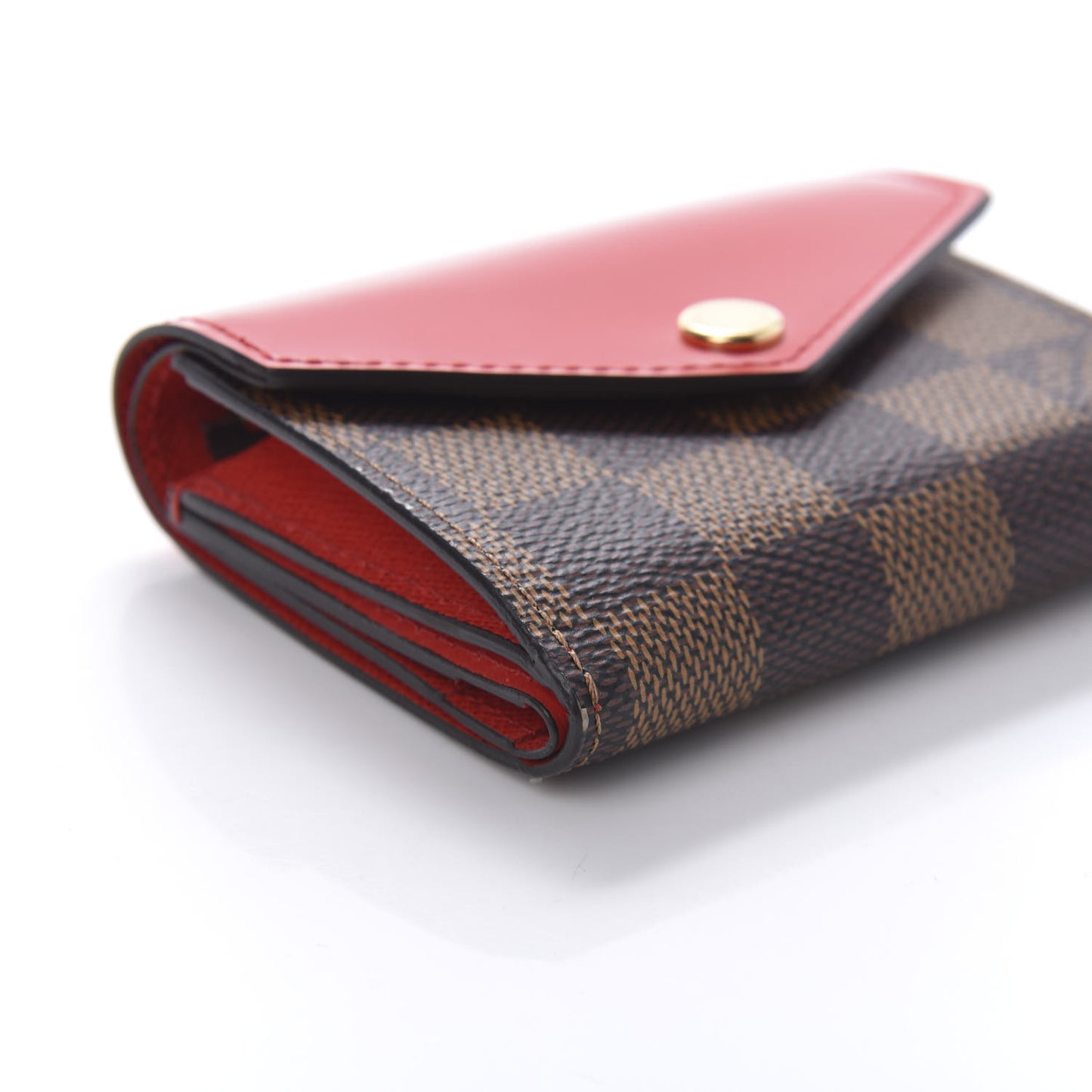 Damier Ebene Zoe Wallet Cherry