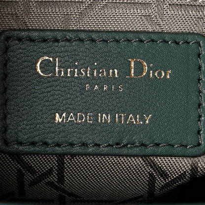 Christian Dior Lambskin Cannage Small My ABCDior Lady Dior Dark Green 7 of 11