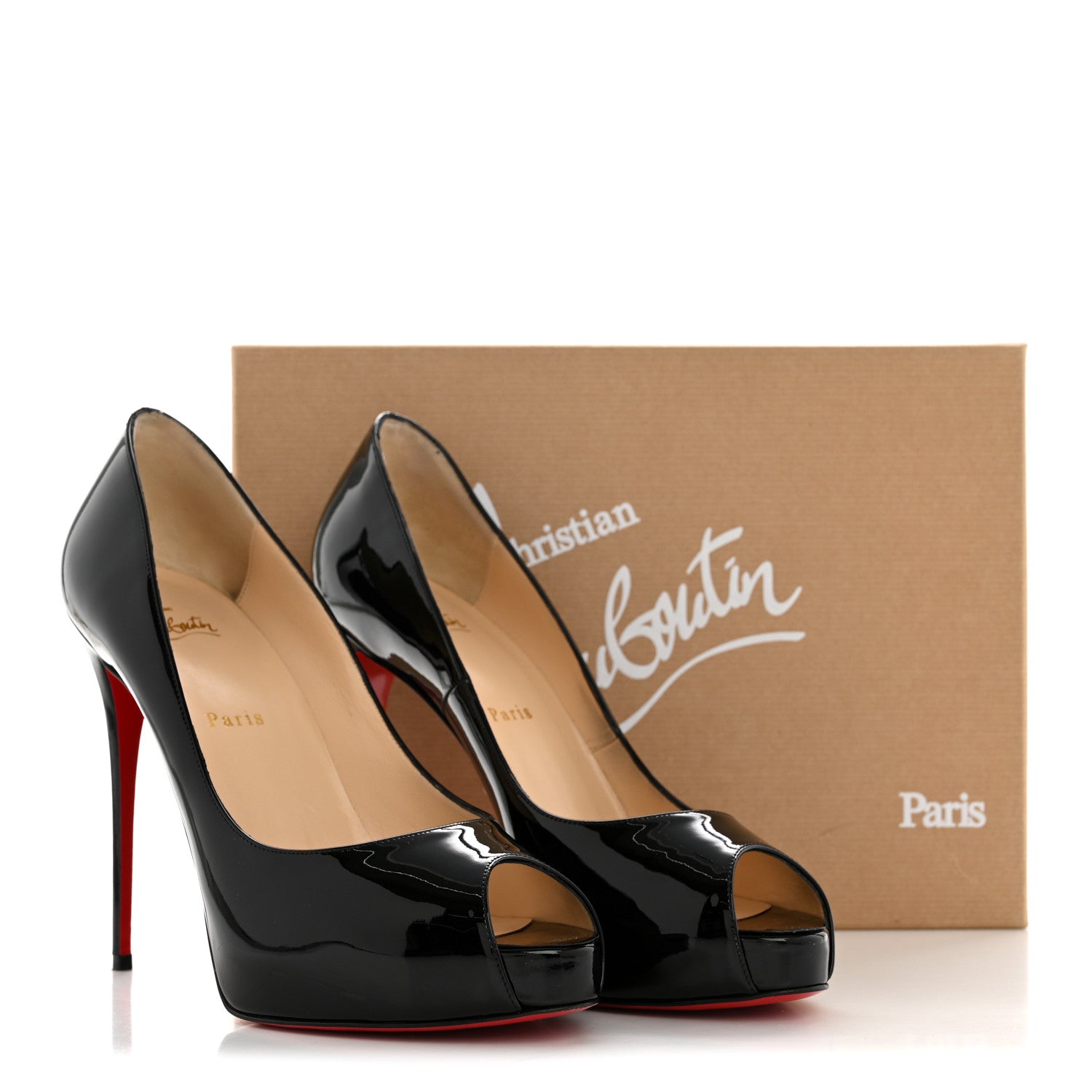 Christian Louboutin Patent New Very Prive 120 Pumps 40 Black 10 of 10