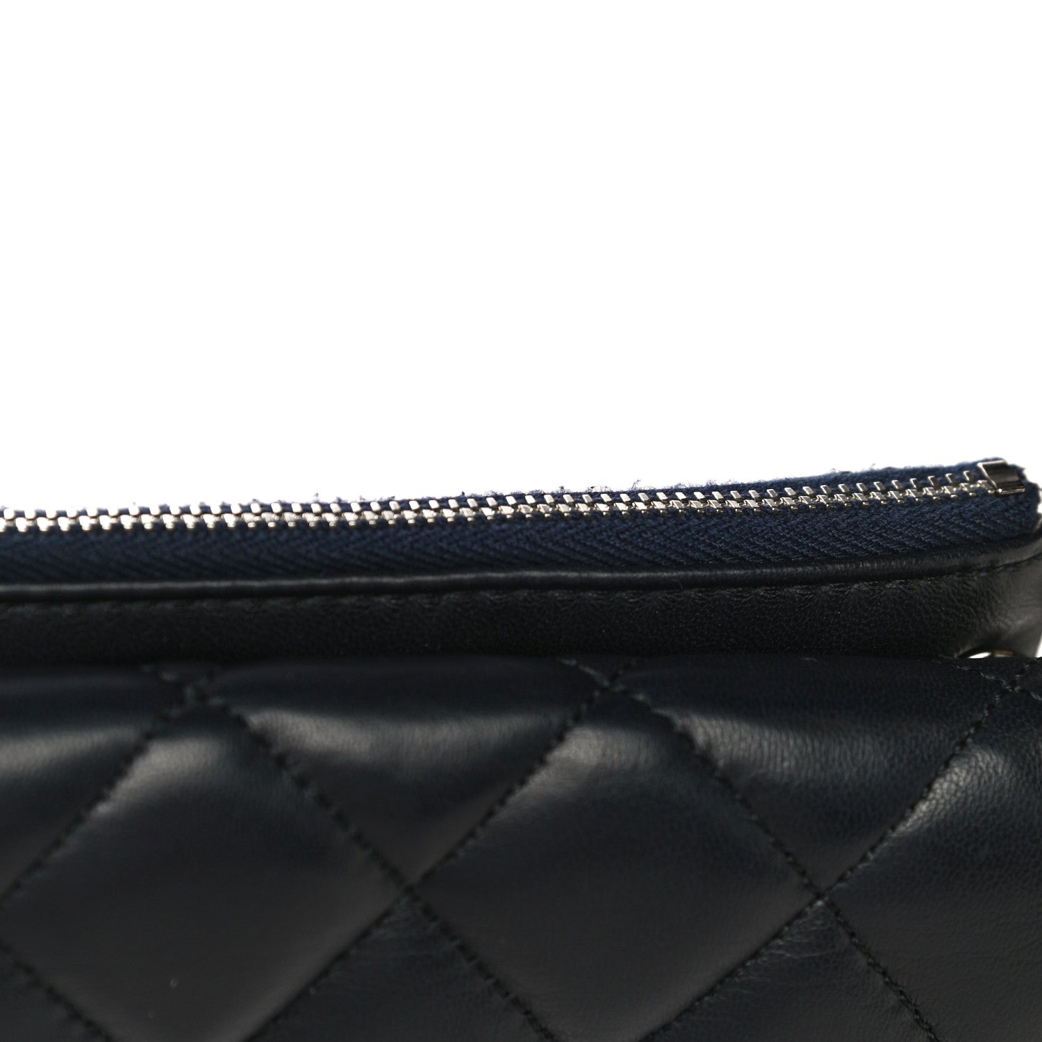 Chanel Lambskin Quilted Daily Zippy Crossbody Navy 15 of 17
