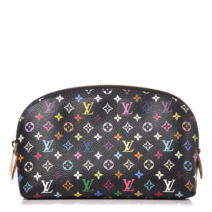 Louis Vuitton Monogram Multicolor Cosmetic Pouch Black Grenade 1 of 6