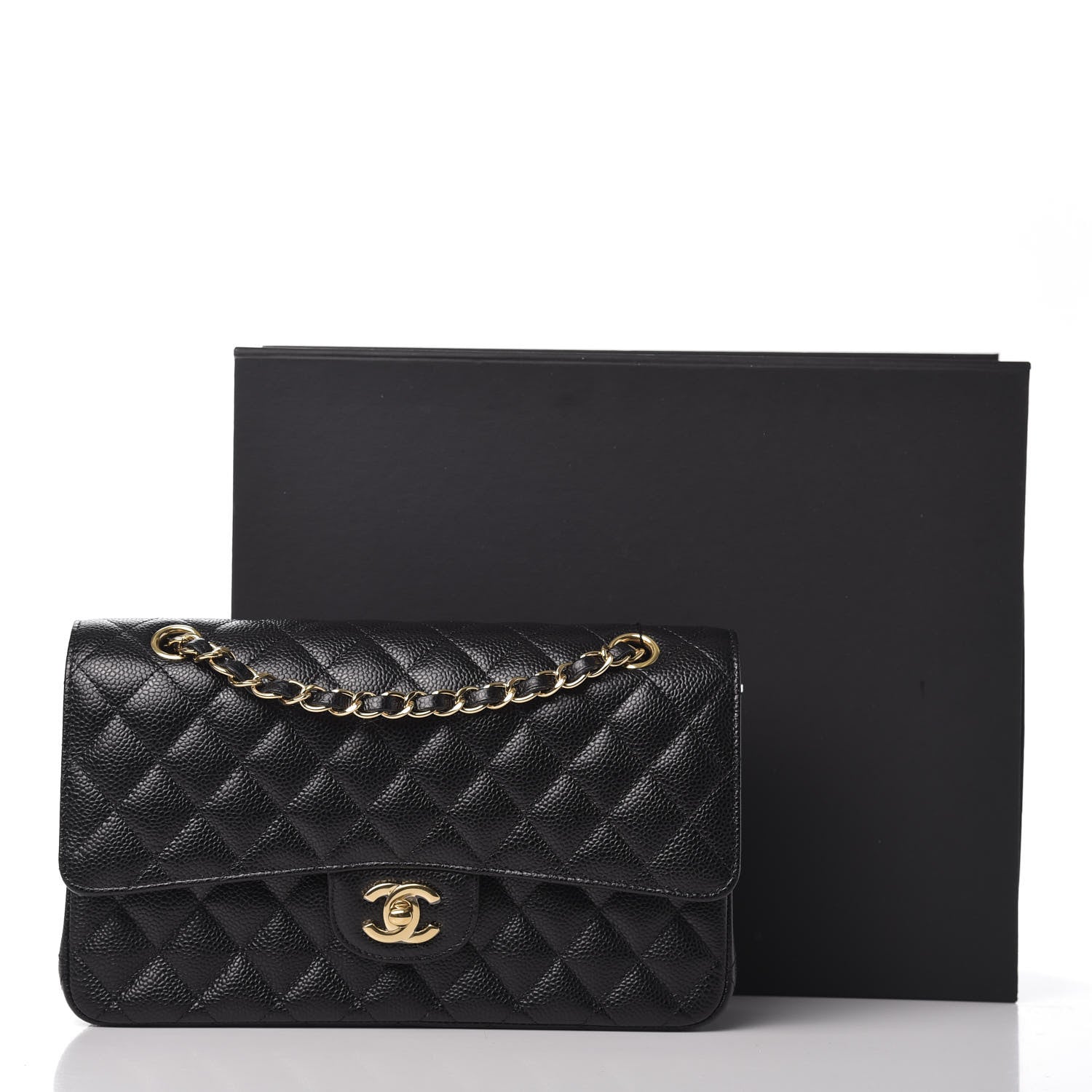 Chanel Caviar Quilted Medium Double Flap Black 11 of 11