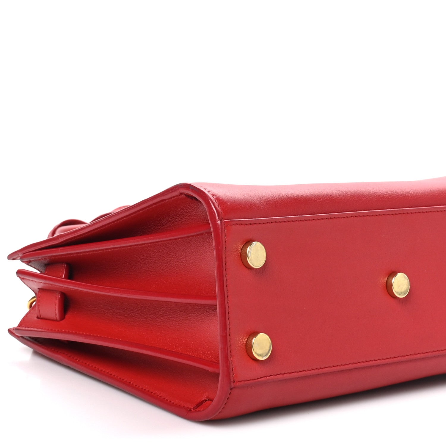 Saint Laurent Calfskin Nano Sac De Jour Lipstick Red 8 of 9