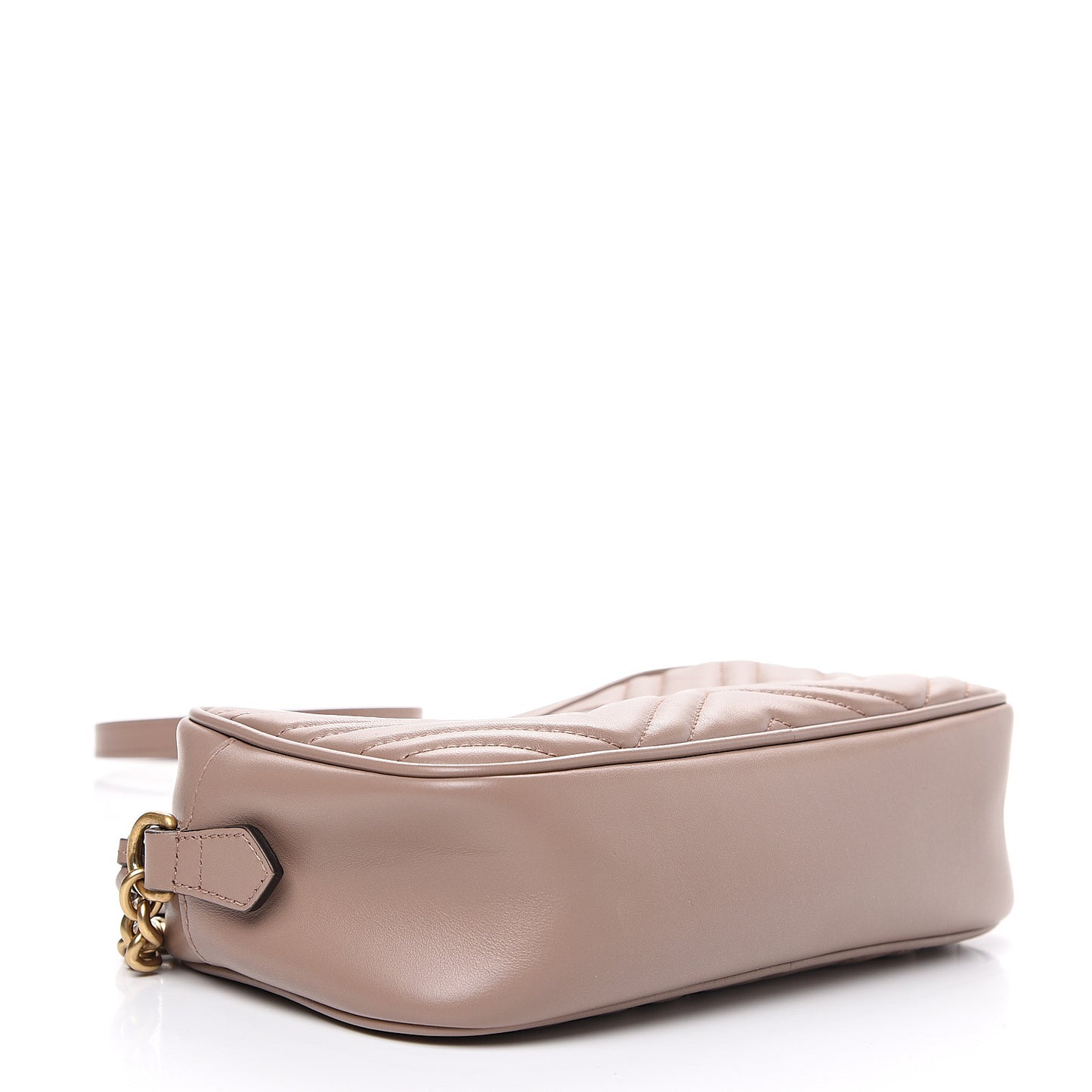 Calfskin Matelasse Small GG Marmont Chain Shoulder Bag Porcelain Rose