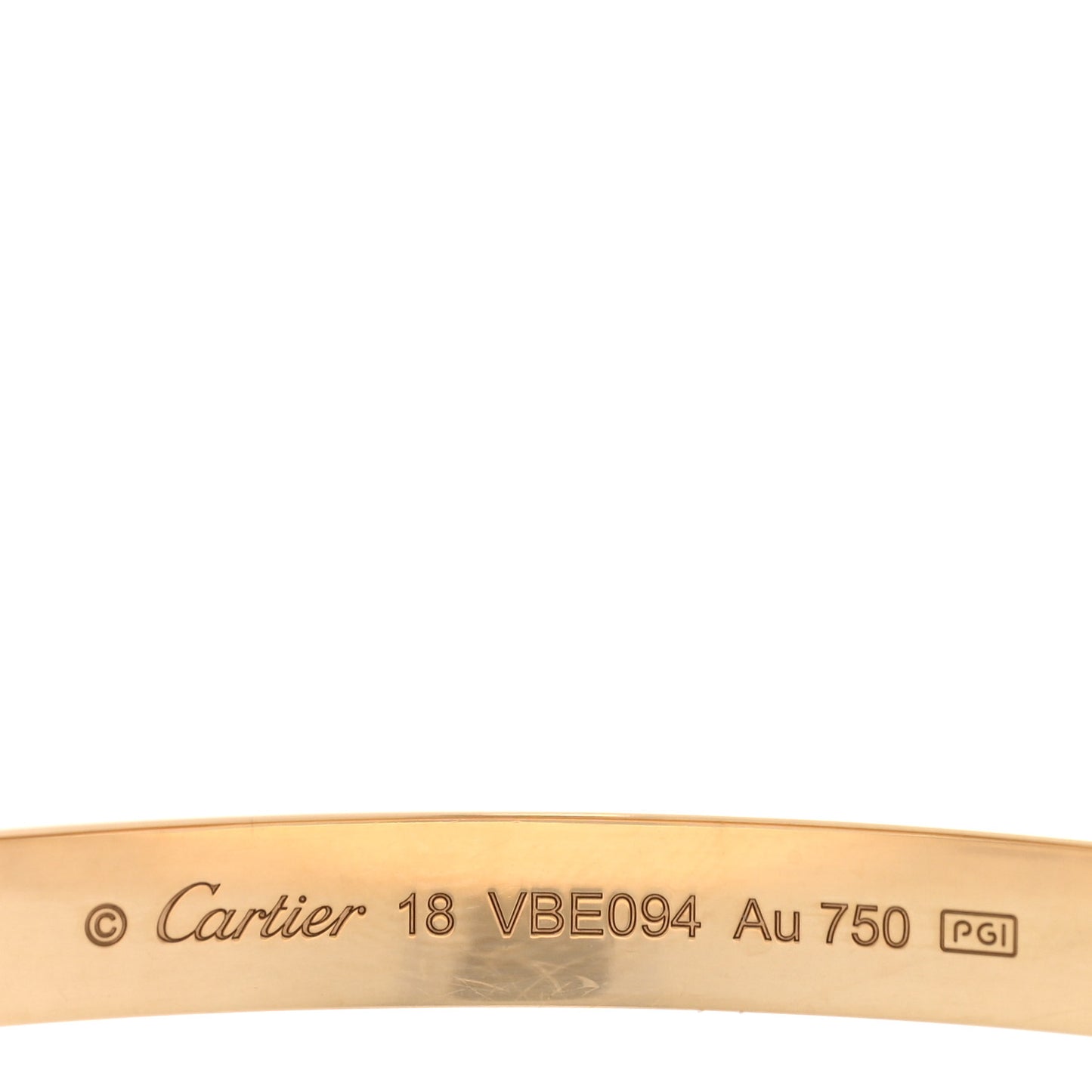 18K Yellow Gold LOVE Bracelet 18