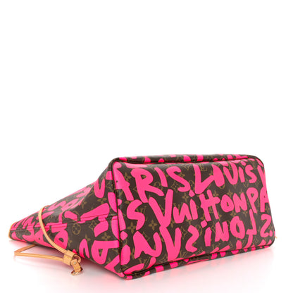 Louis Vuitton Monogram Graffiti Neverfull GM Fuchsia 4 of 14