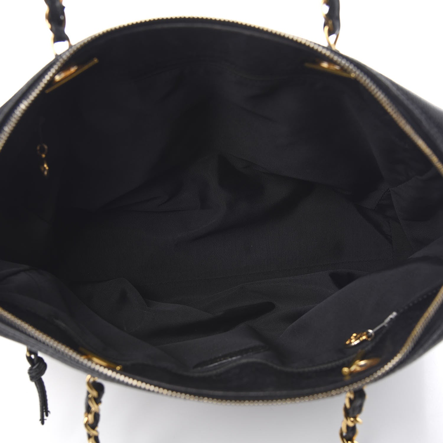 Chanel Caviar Large CC Shoulder Bag Black 5 of 10