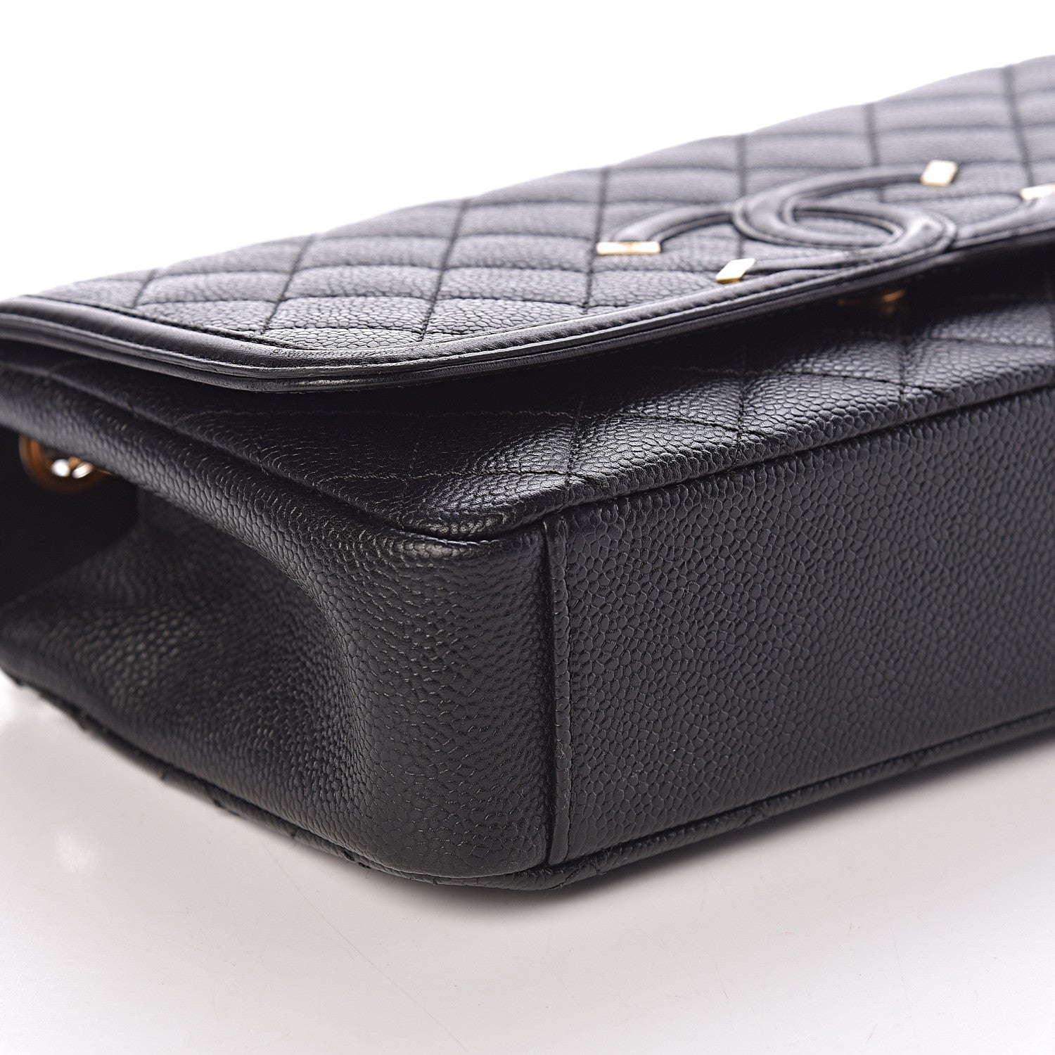 Chanel Caviar Quilted Medium CC Filigree Flap Black 8 of 10