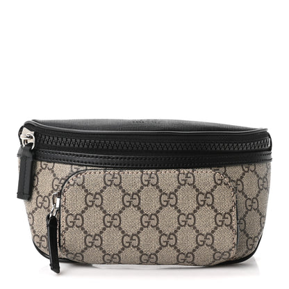 Gucci GG Supreme Monogram Belt Bag Black 1 of 9