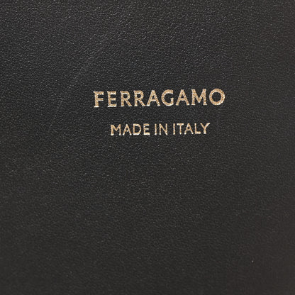 Salvatore Ferragamo Canvas Calfskin North South Charming Tote Natural Black 7 of 11