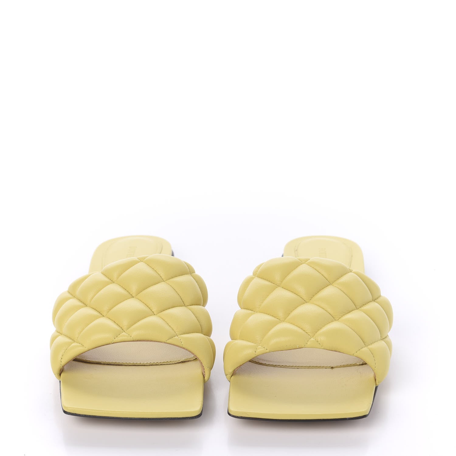 Bottega Veneta Nappa Matelasse Padded Flat Sandals 38.5 Pear 2 of 8