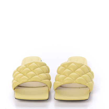 Bottega Veneta Nappa Matelasse Padded Flat Sandals 38.5 Pear 2 of 8