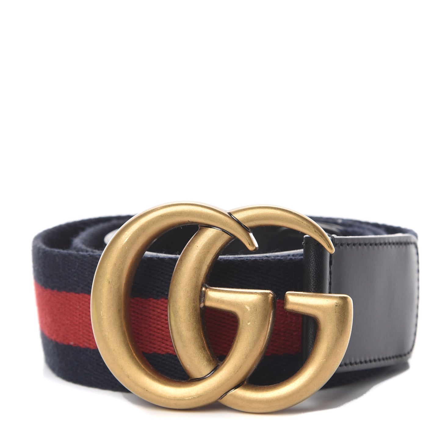 Nylon Calfskin Double G Web 40mm Belt 90 36 Blue Red Black