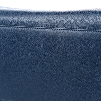 Chanel Calfskin Cerf Executive Shopper Tote Blue 14 of 15