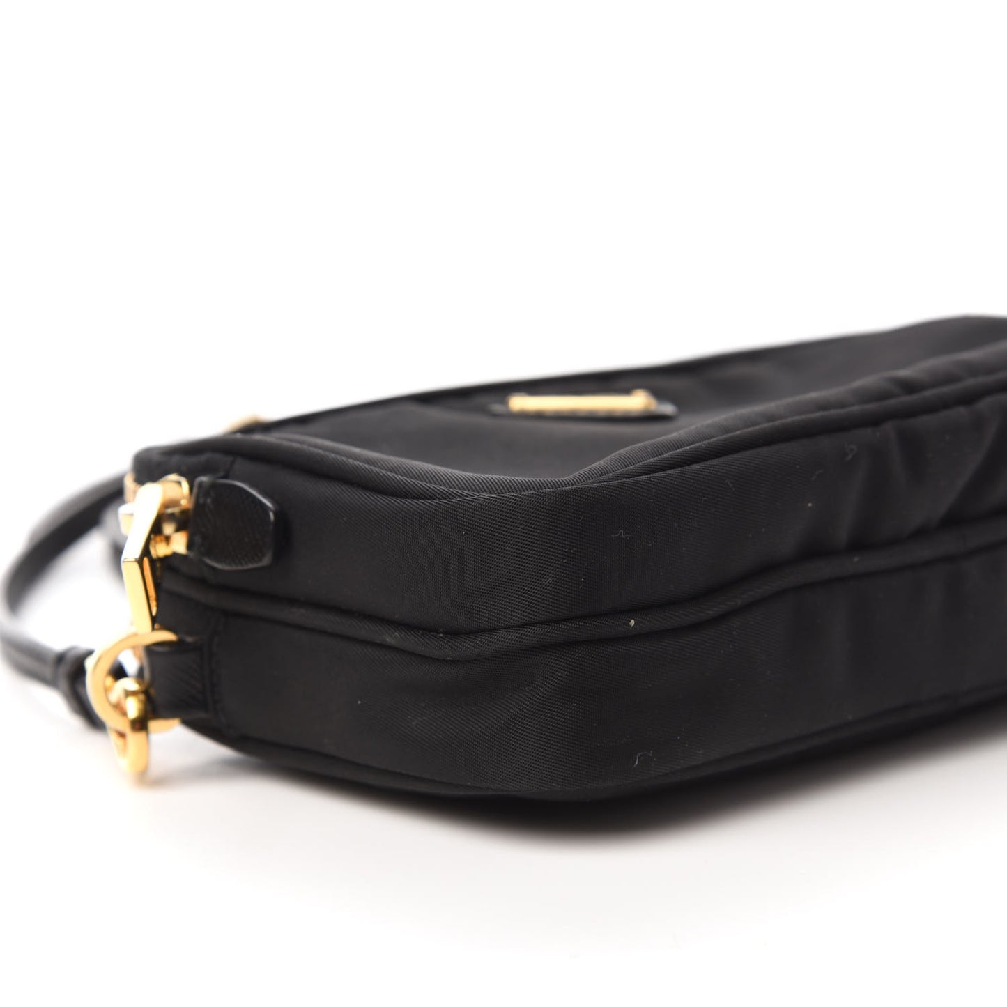 Tessuto Nylon Mini Camera Crossbody Bag Black