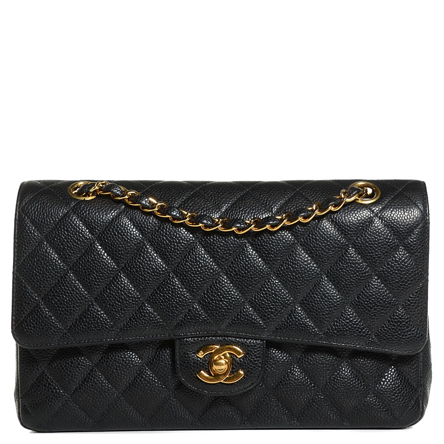 Chanel Caviar Quilted Medium Double Flap Black 1 of 8