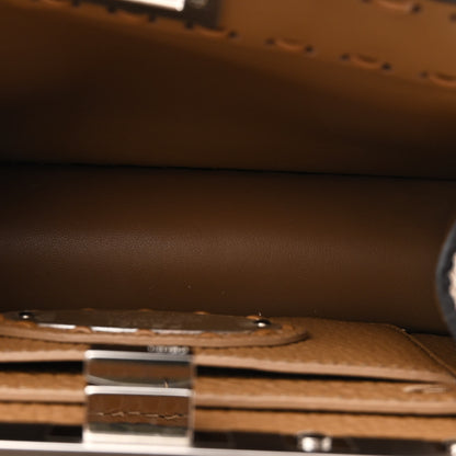 Fendi Cuoio Romano Selleria Mini Peekaboo I SEE U Iconic Satchel Cammello 5 of 13