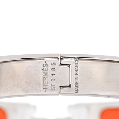 Hermes Enamel Narrow Clic Clac H Bracelet PM Orange 3 of 3