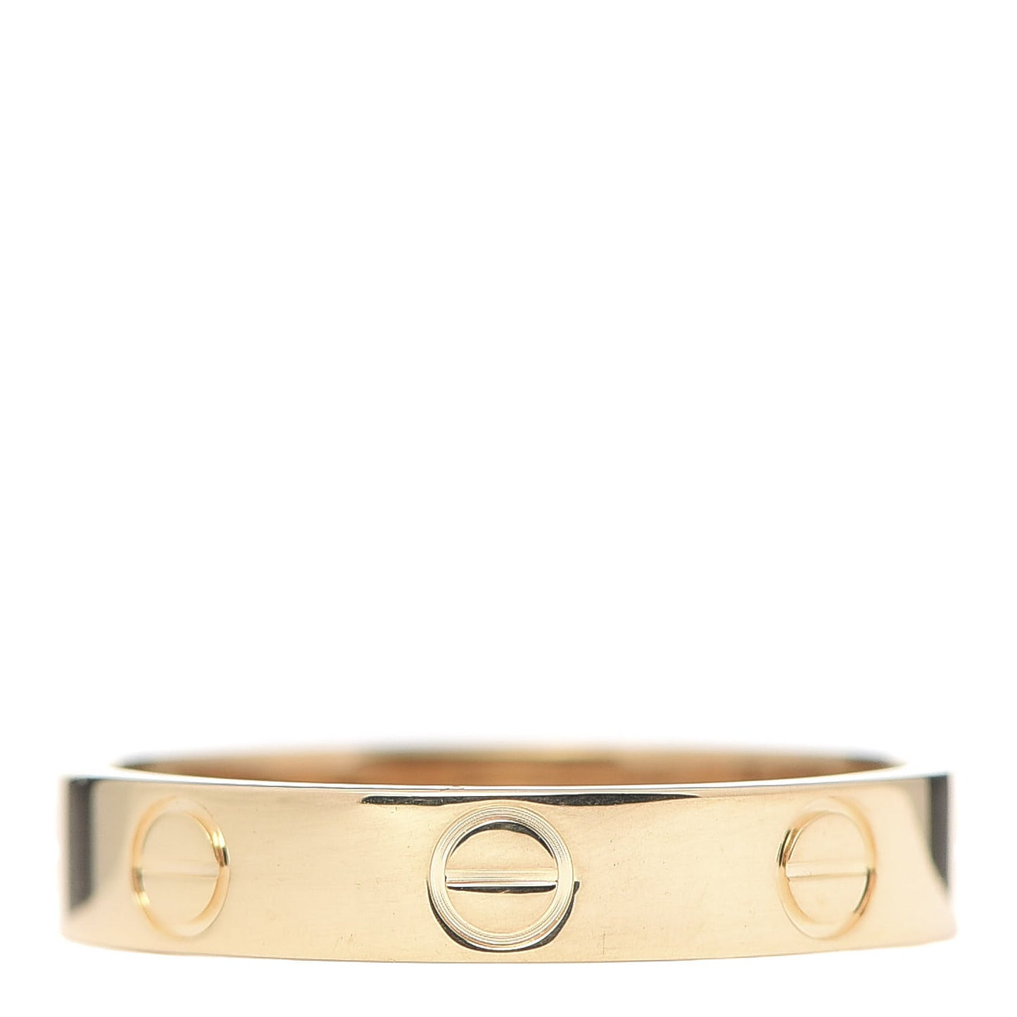 18K Yellow Gold 3.5mm LOVE Wedding Band Ring 52 6