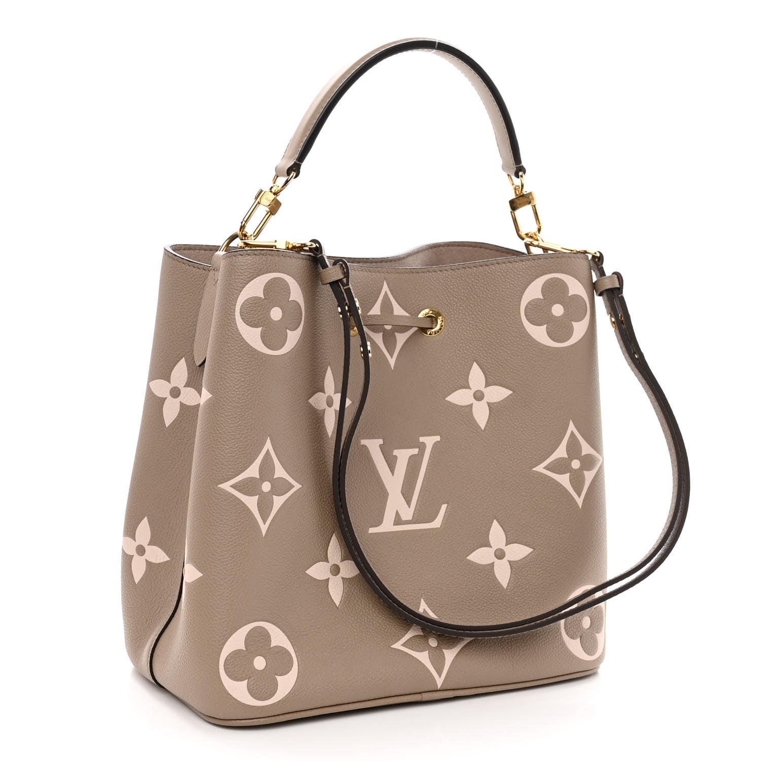 Louis Vuitton Empreinte Monogram Giant Neonoe MM Tourterelle Creme 4 of 10