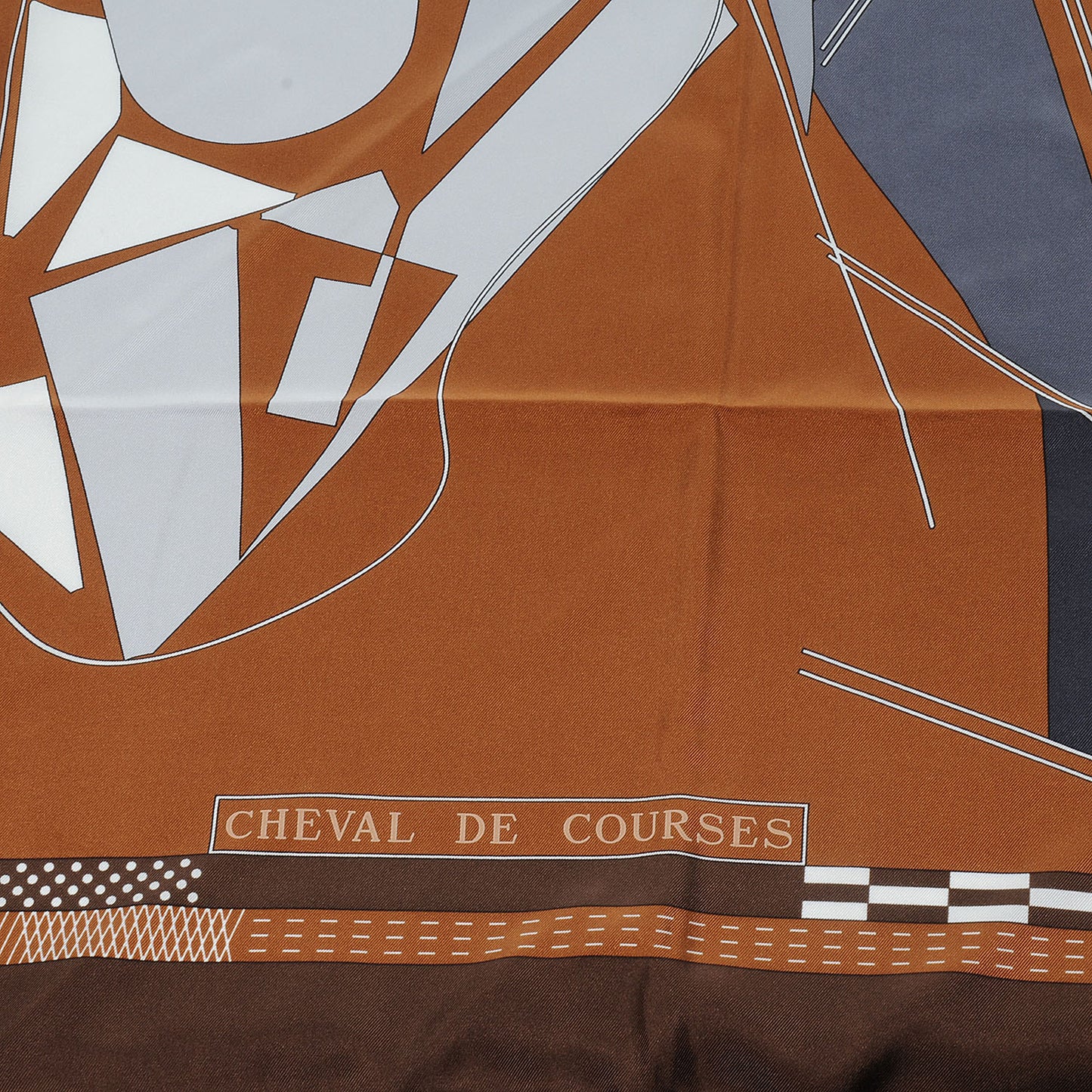 Silk Cheval De Courses Scarf 90