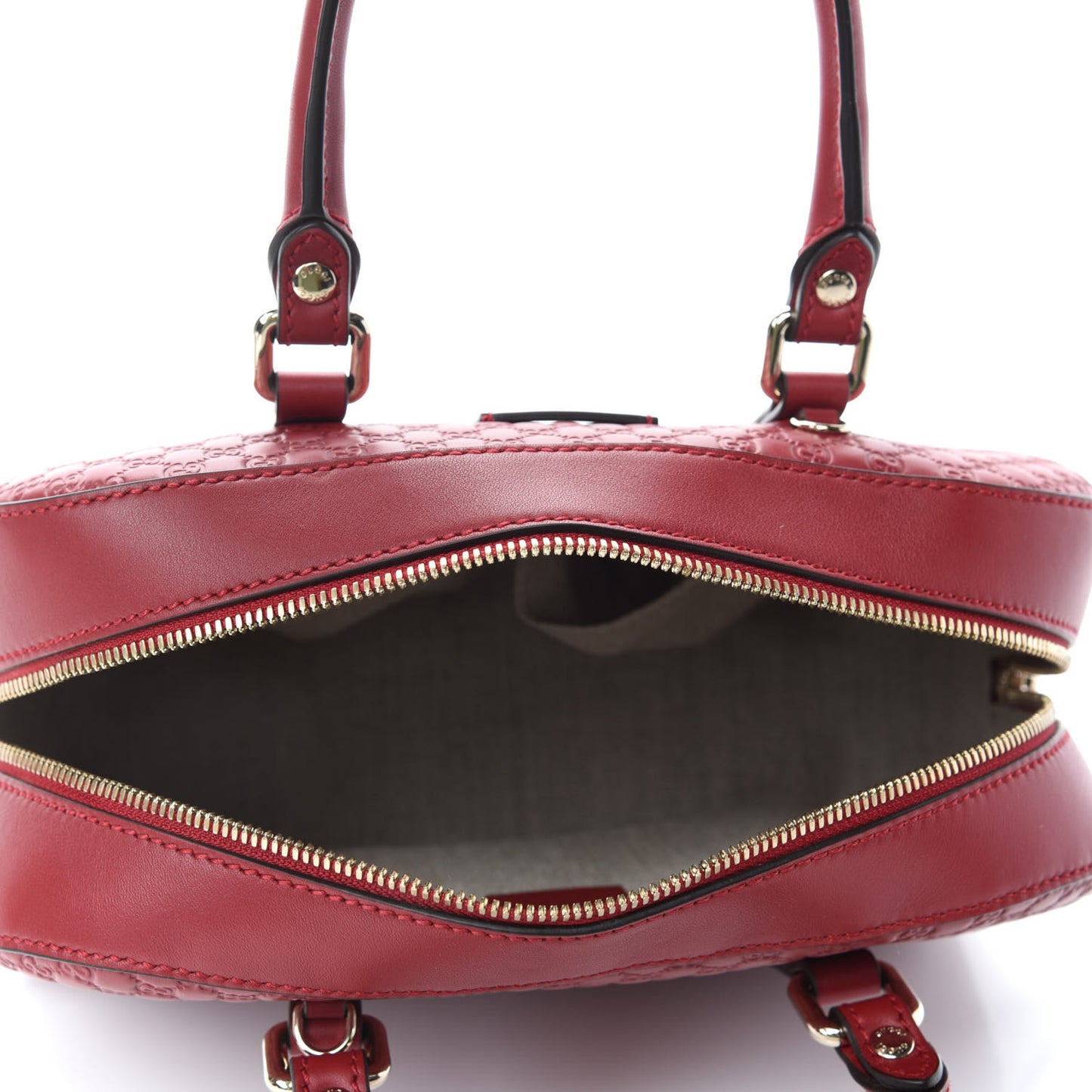 Soft Microguccissima Medium Crossbody Bag Rosso
