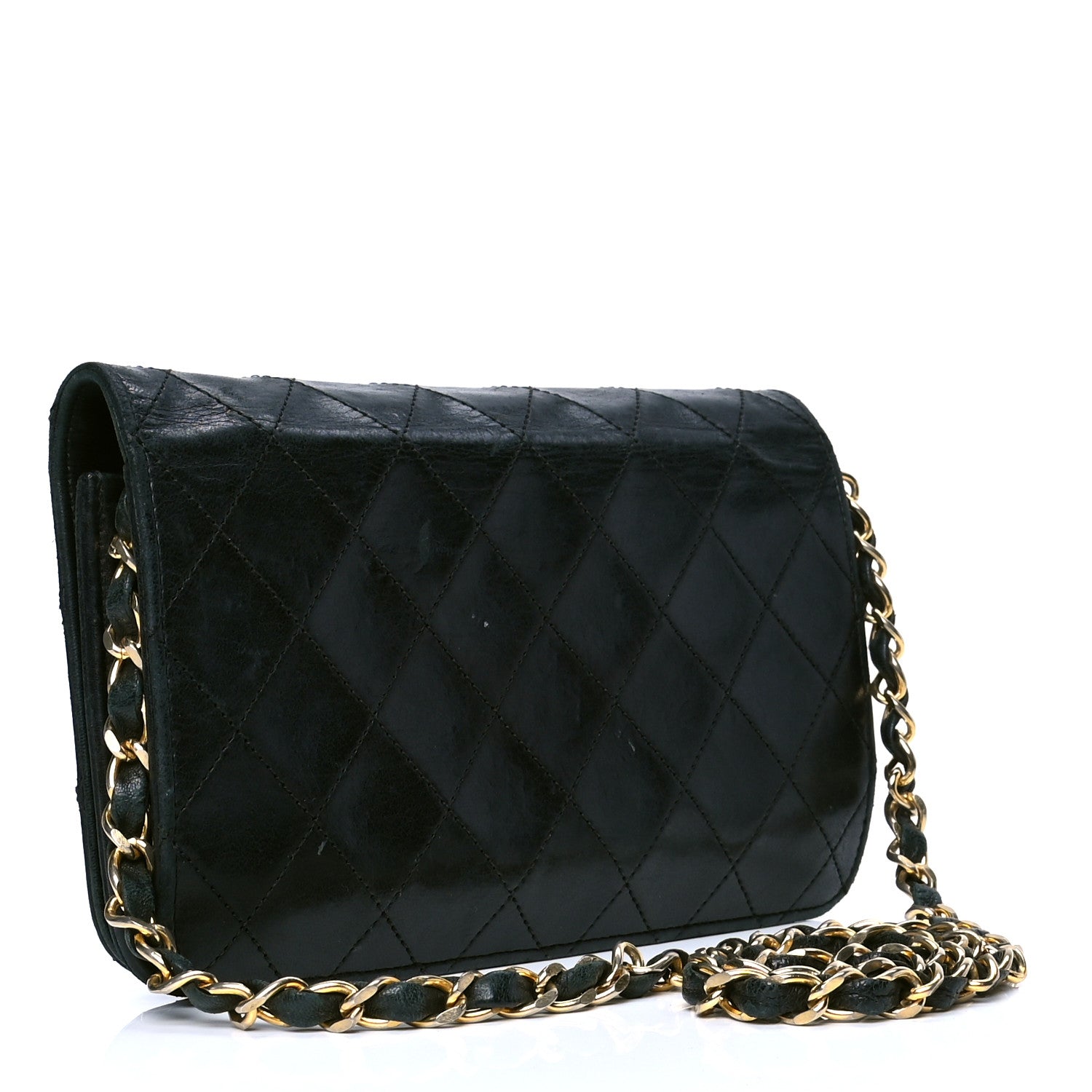 Chanel Lambskin Quilted Small Single Flap Black 2 of 6