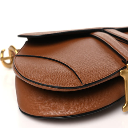 Christian Dior Grained Calfskin Saddle Bag Camello 9 of 11