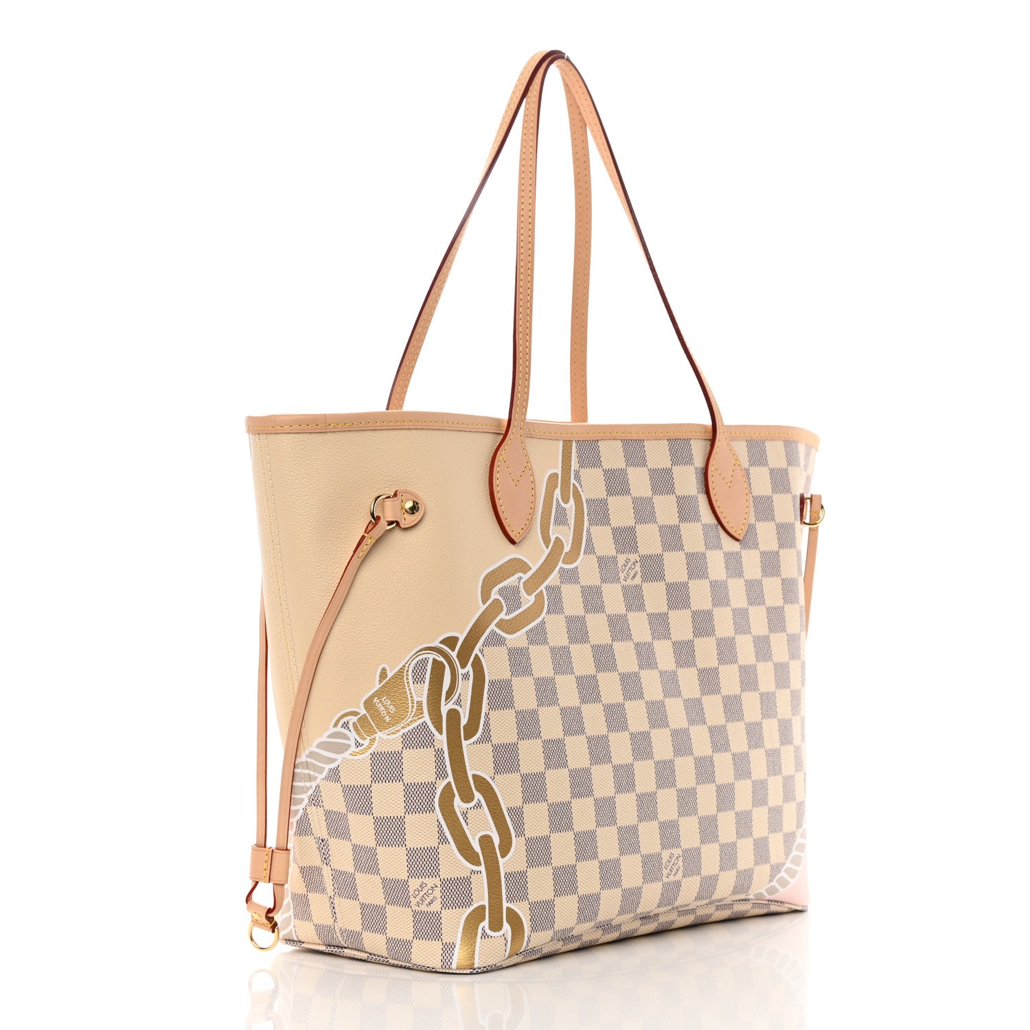 Louis Vuitton Damier Azur Nautical Neverfull MM 3 of 10