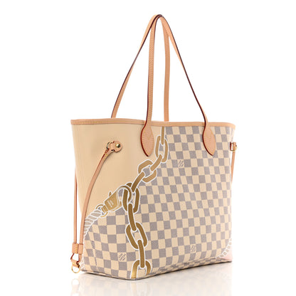 Louis Vuitton Damier Azur Nautical Neverfull MM 3 of 10