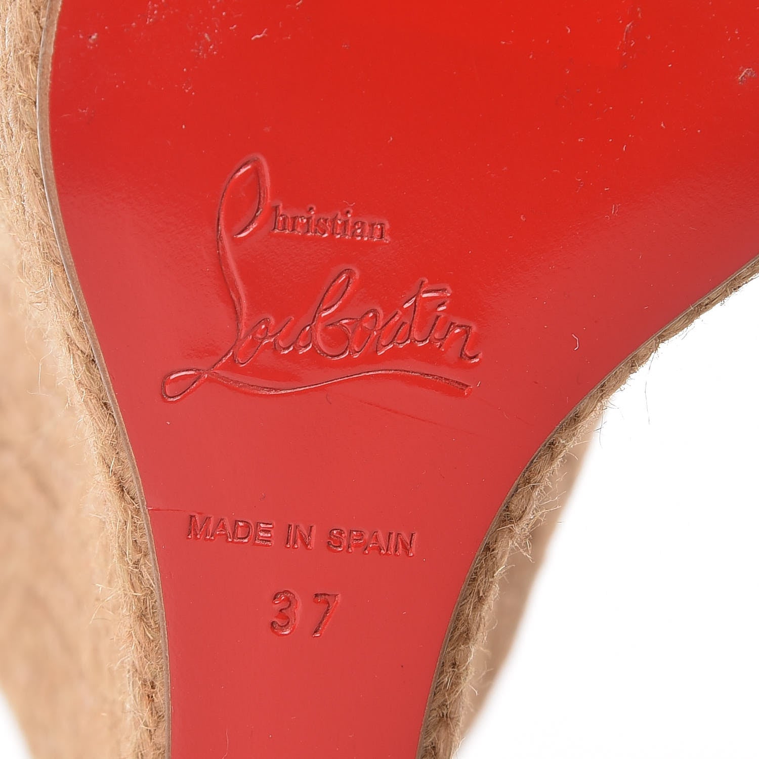 Christian Louboutin Praia 140 Platform Espadrilles 37 Tobacco 8 of 20