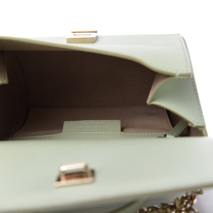 Givenchy Textured Calfskin Mini Pandora Box Chain Crossbody Bag Aqua Green 5 of 10