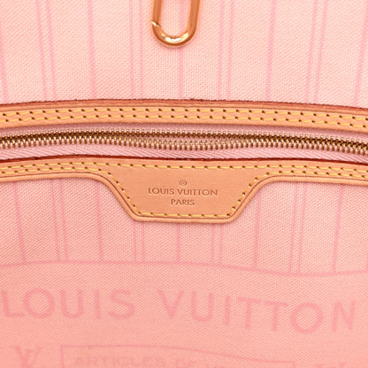 Louis Vuitton Damier Azur Neo Neverfull MM Rose Ballerine 6 of 10