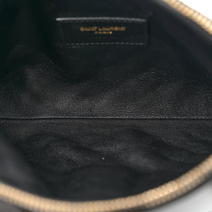Saint Laurent Lambskin Quilted Gaby Zipped Pouch Black 5 of 12
