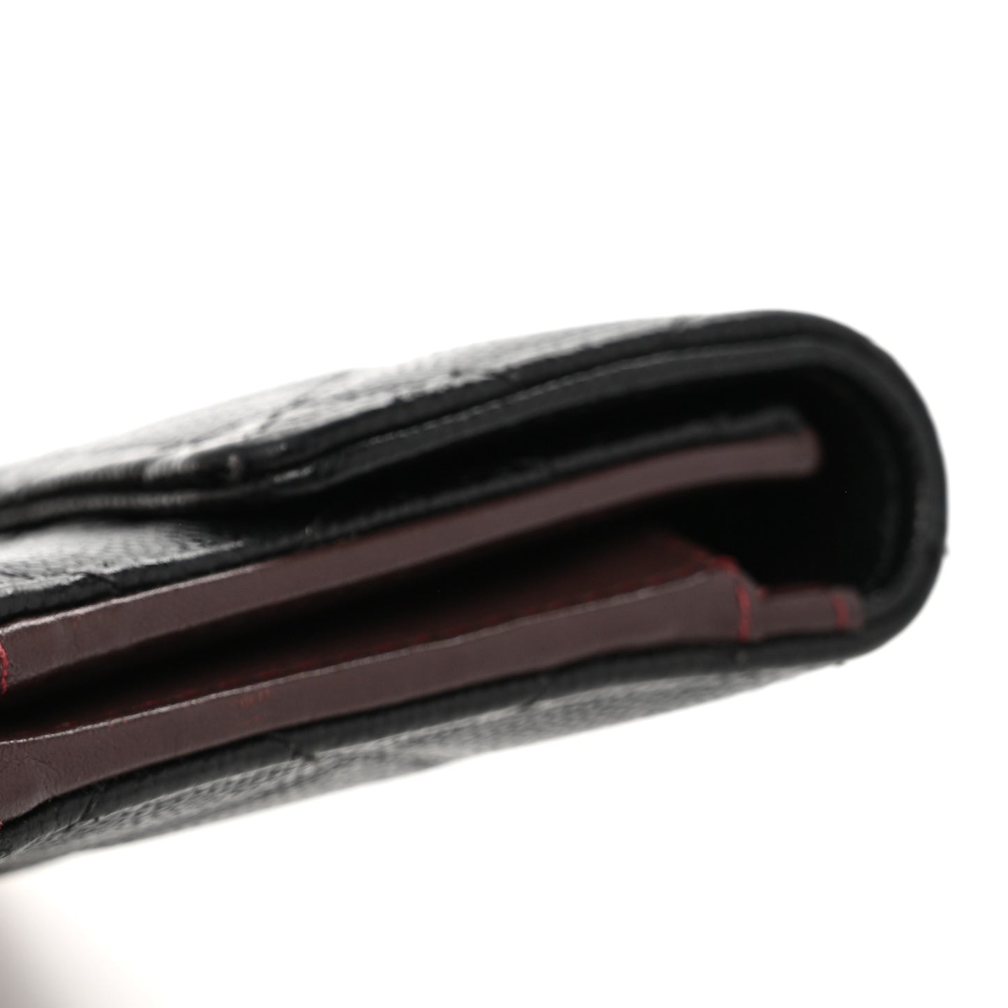 Caviar Quilted Medium Flap Wallet Black