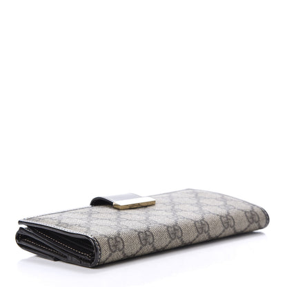 Gucci GG Plus Monogram Icon Bar Continental Flap Wallet Dark Brown 4 of 7