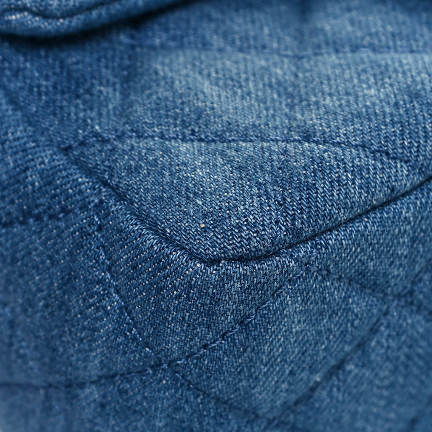 Chanel Denim Quilted Mini Pearl Crush Flap Blue 9 of 13