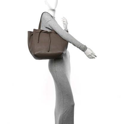 Celine Soft Grained Calfskin Small Belt Cabas Phantom Taupe 2 of 14