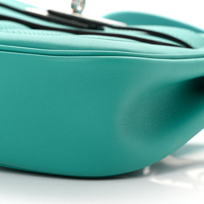 Hermes Swift Mini Sac Berline Bleu Paon 10 of 12