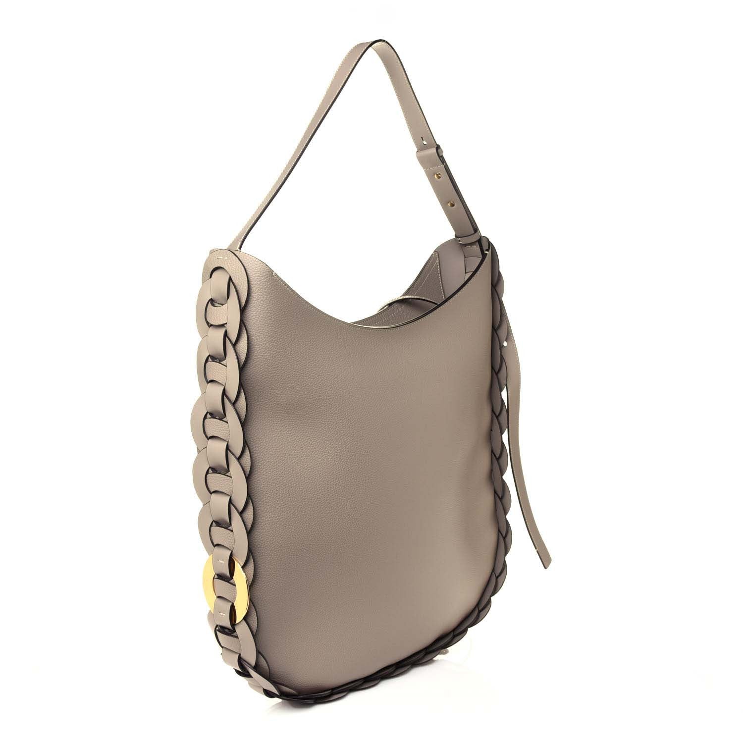 Chloe Small Grain Smooth Calfskin Large Darryl Hobo Motty Grey 3 of 8