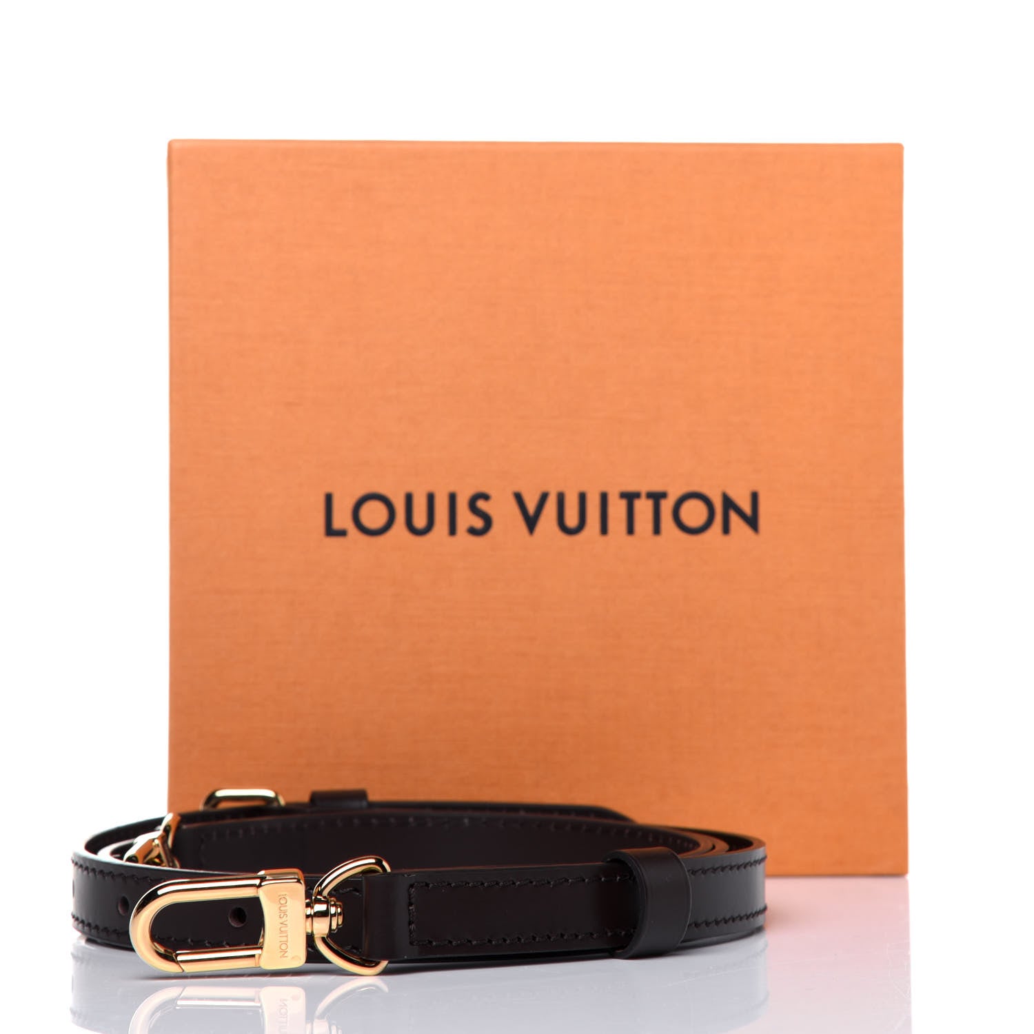 Louis Vuitton Calfskin 16mm Adjustable Shoulder Strap Brown 5 of 5