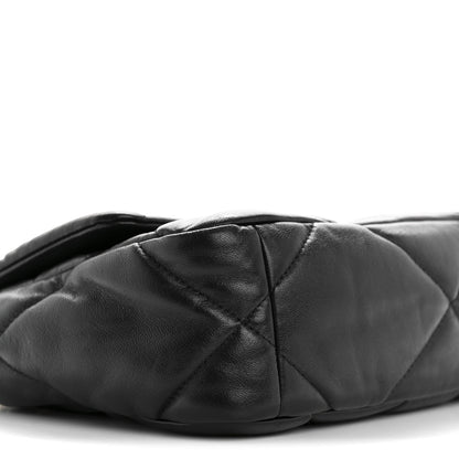 Chanel Lambskin Quilted Medium Chanel 19 Flap Black 9 of 13