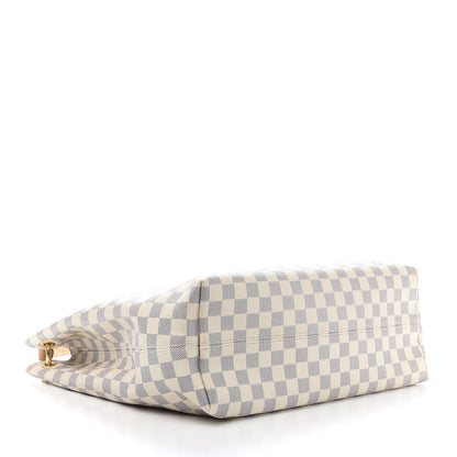 Louis Vuitton Damier Azur Graceful MM Rose Ballerine 4 of 12