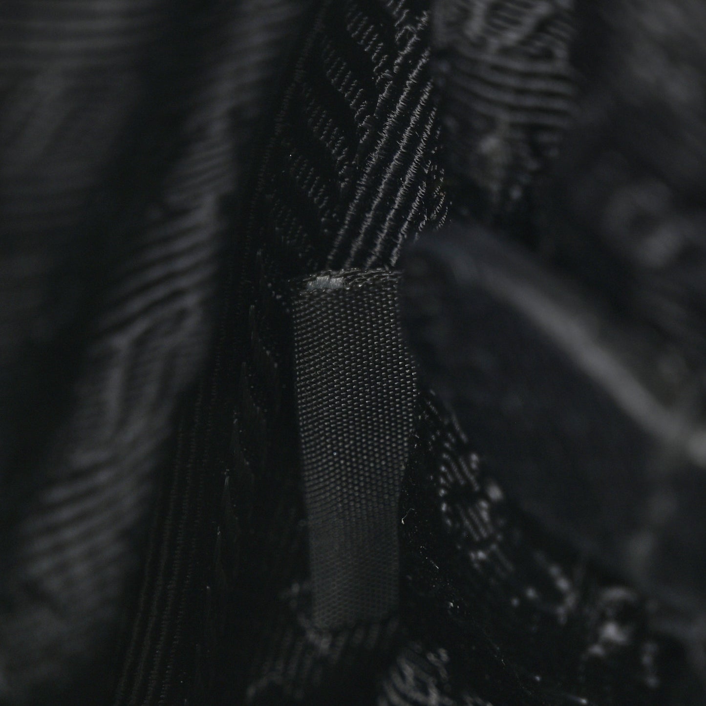 Nylon Tessuto Impuntu Quilted Crossbody Bag Black