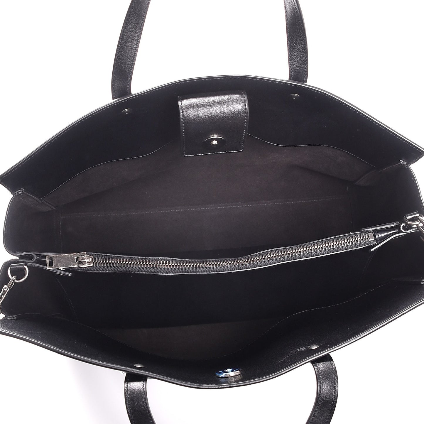 Calfskin Medium Amber Tote Black