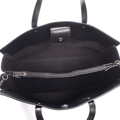 Saint Laurent Calfskin Medium Amber Tote Black 6 of 8