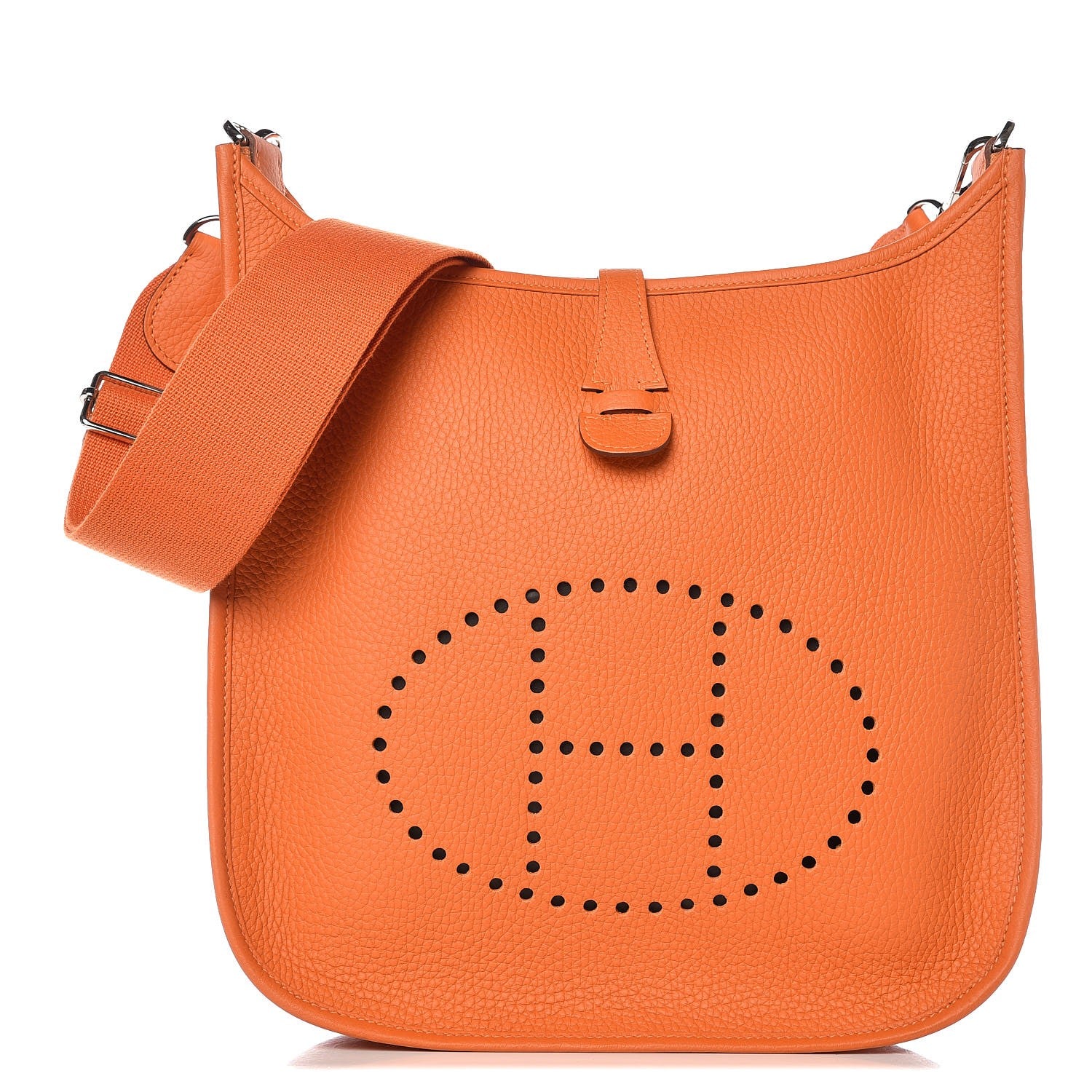 Hermes Taurillon Clemence Evelyne III PM Orange 1 of 8