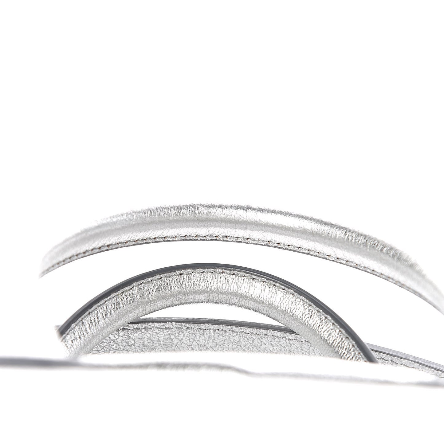 Metallic Sugar Goatskin Small Antigona Silver