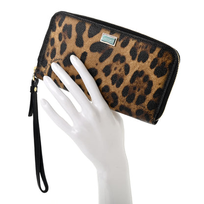 Dolce & Gabbana Dauphine Leopard Print Zip Around Wallet 2 of 6