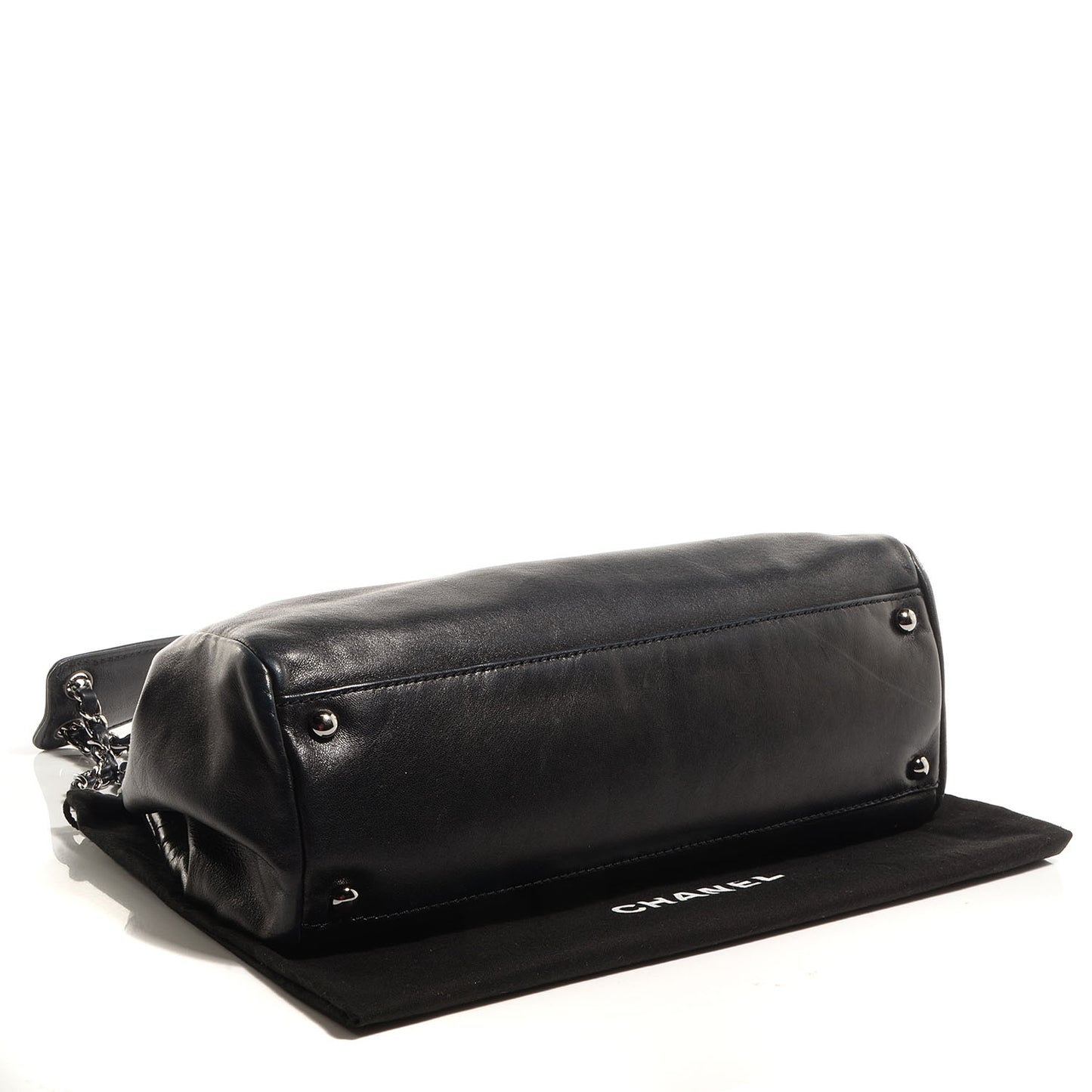 Lambskin Rock and Chic Shoulder Bag Black